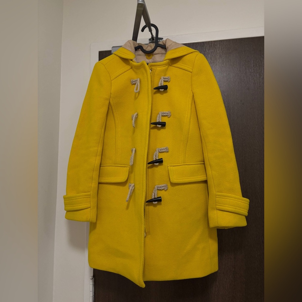 J. Crew Yellow Wool Coat